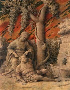 アンドレア・マンテーニャ Painting - サムソンとデリラ ルネサンスの画家 アンドレア・マンテーニャ